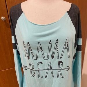 Mama bear shirt - collarless- Size XL